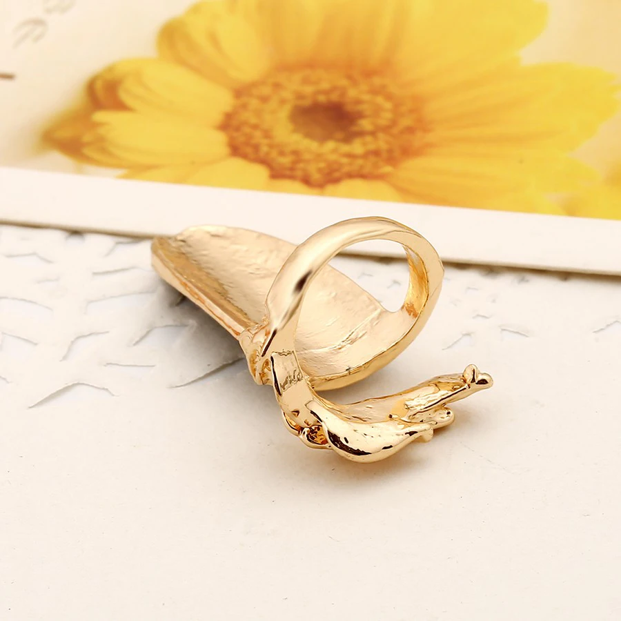 Korean Love Long Rings for Women Accessories Rhinestone Leaf Enamel Red White Black Nail Rings Fashion Cute Girl Friendship Gift