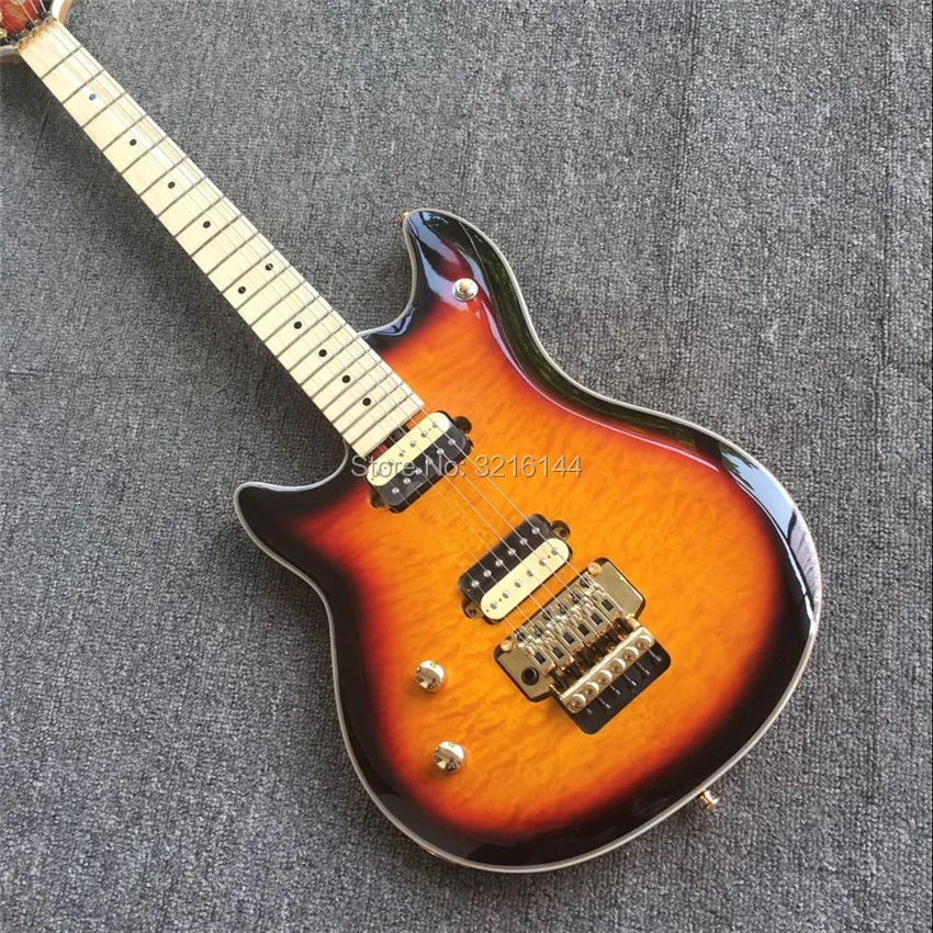 

New electric guitar, backhand, fade, left hand guitar, duplex, real photos E.V GUITAR Wholesale and retail