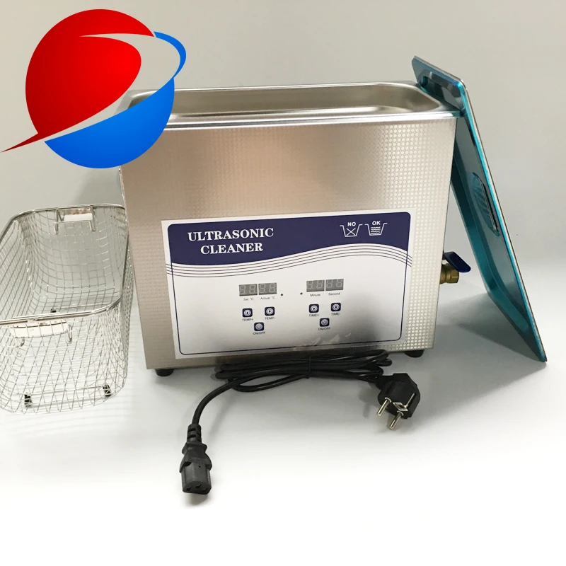 

6.5L Jewelry Eyeglasses SS Digital Ultrasonic Cleaner With Heater and Power