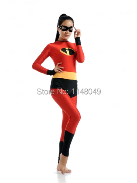 

Free Shipping Elastigirl Spandex Superhero Halloween Costume for Woman