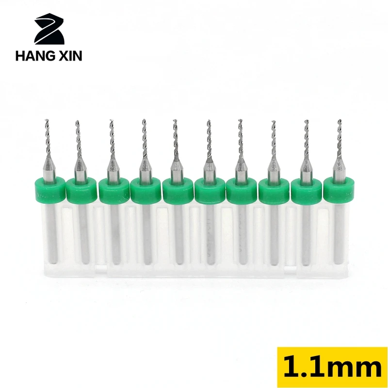 1.1mm 1.15mm 10pcs/set Carbide Dremel PCB Drill Bits Set Tungsten carbide CNC router wood carving tool