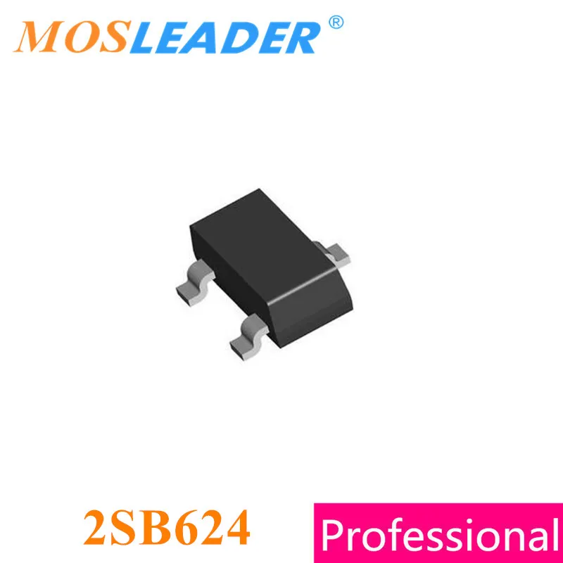 

Mosleader 2SB624 SOT23 3000PCS B624 PNP 25V 0.7A Made in China Good quality