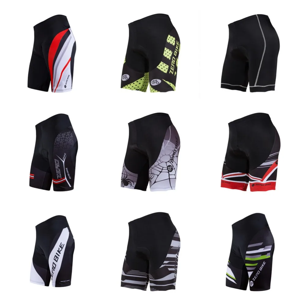 

ZERO BIKE Men's Cycling Shorts MTB Bike Bicycle 3D Padded Gel Tights Shorts Summer bermuda ciclismo M-XXL 9 Style