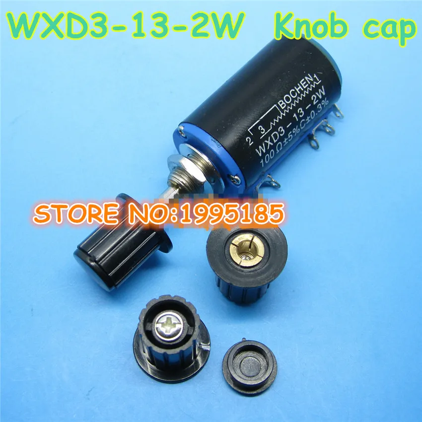 5PCS Black WXD3-13-2W potentiometer knob cap (copper core)  4mm