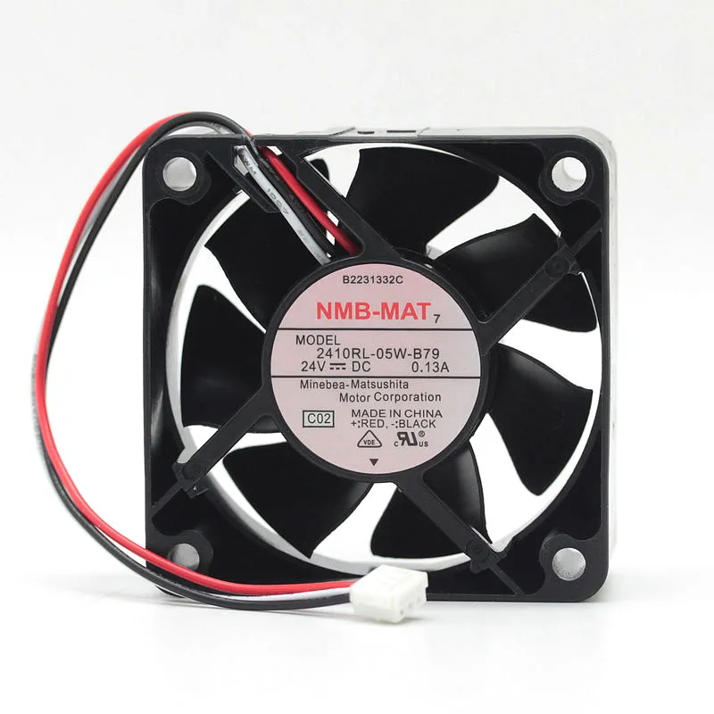 

Original For NMB 2410RL-05W-B79 24V 0.13A double ball bearing 6025 variable frequency cooling fan