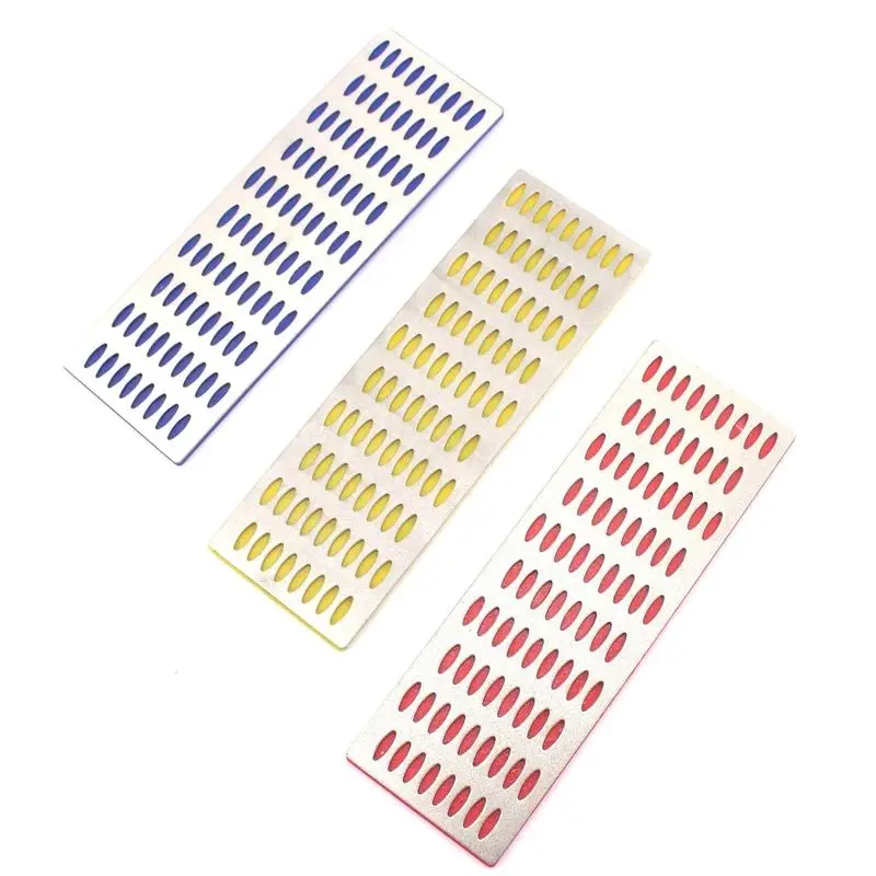 3 pezzi 2 "x 6" 240 600 1000 grana Kit affilatrici per pietre diamantate piatte sottili grana ILOVETOOL