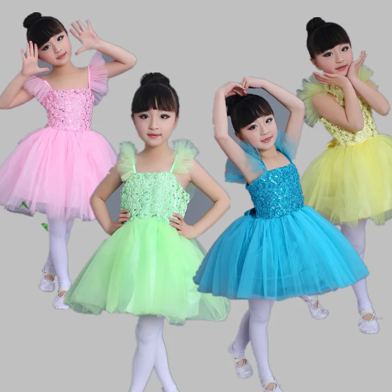 Professionele ballet jurk voor meisjes kids kind 4 kleuren Zwaan ballet tutu ballerina jurk ballet kostuums voor meisjes kids kind