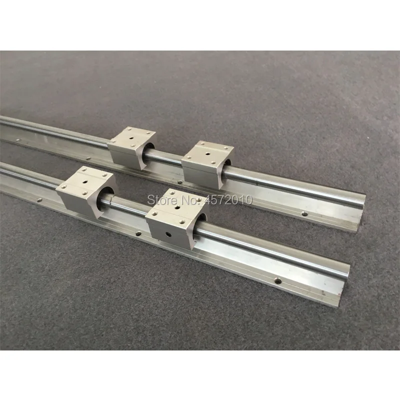 RU Delivery SFU1605 ballscrew 350mm/750mm/1150mm + SBR 16 linear guide Rail 6 set SBR16 - 300/700/1100mm + BK/BF12 CNC parts