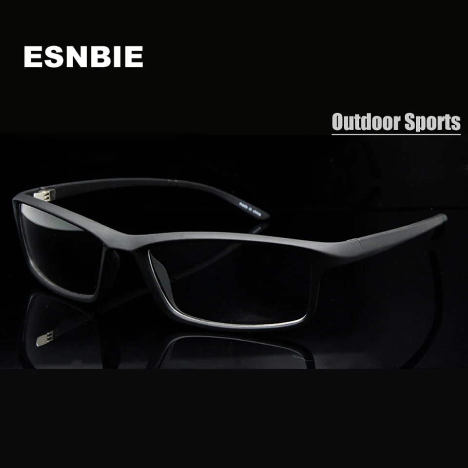 

ESNBIE New TR90 Plastic Flexible Clear Lens Glasses Frame Men 6 Base Prescription Eyeglasses Frames cadre de lunettes pour homme