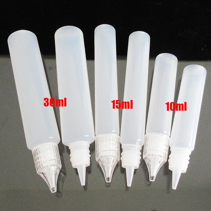 10pcs PE Squeeze Dropper Bottle 10ML 15ML 30ML Pen shape Unicorn E Liquid Bottle,Screw cap,E Juice Bottle