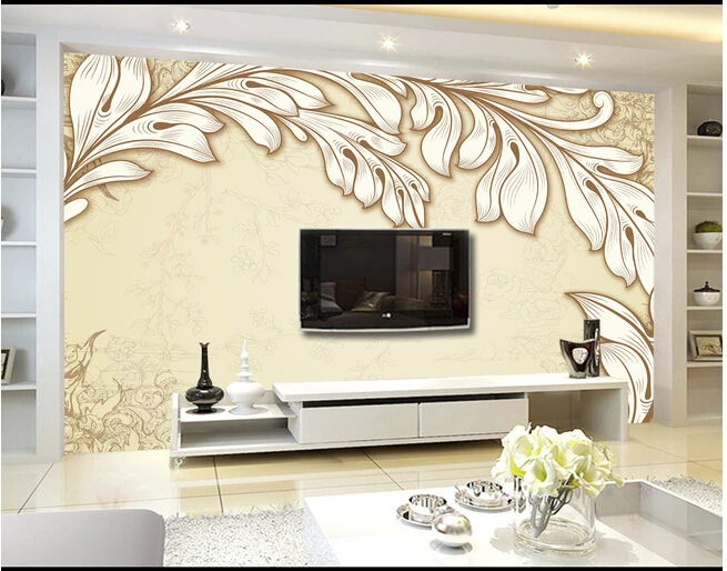 

Custom de parede para Sala Papel, European style murals for the living room bedroom wall waterproof Papel de parede vinyl