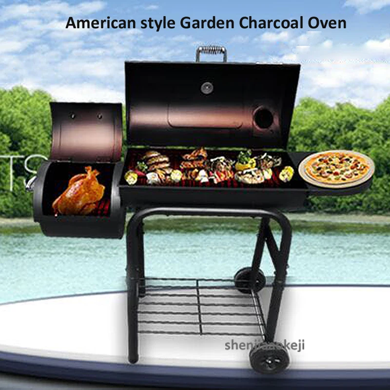 المنزلية الفحم شواية باربيكيو شواء موقد سمكا كبير شواية باربيكيو ل 6-7 الناس في الهواء الطلق حديقة فناء فيلا فندق