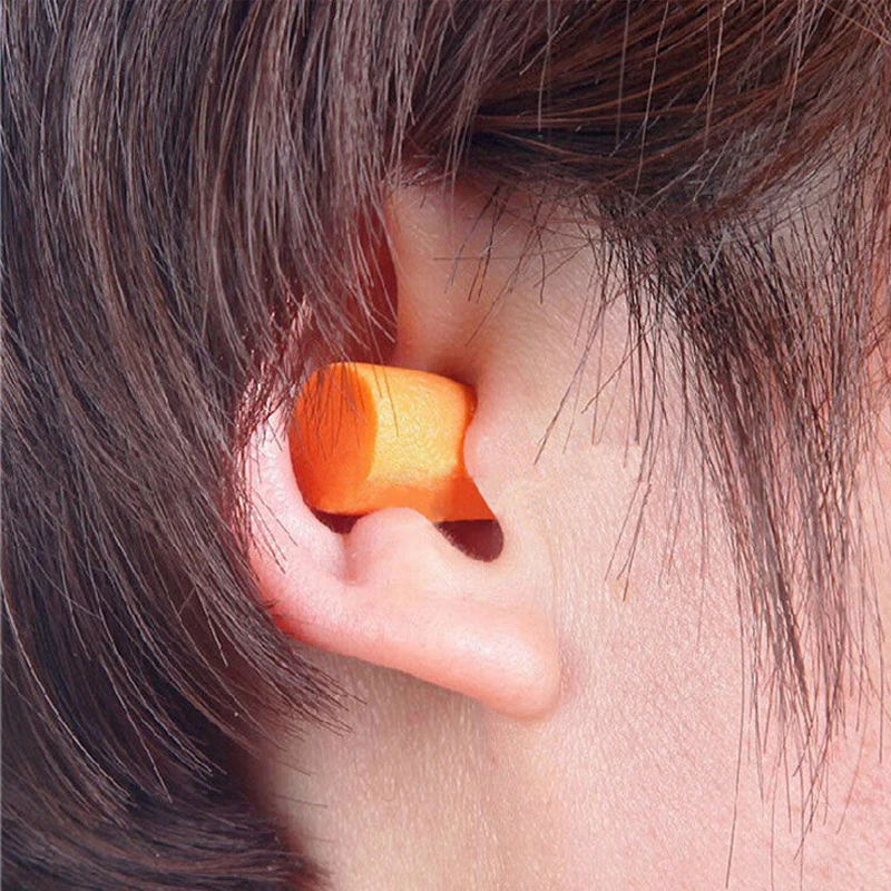 Top 200pairs/Box 3M 1100 Authentic Slow Reboun Foam Soft Ear Plugs Noise Reduction Sleeping Swimming Travel Work Ear Plug