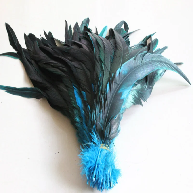 

Wholesale 500PCS Lake blue Rooster Tail Feathers 30-35 cm / 12-14 inches