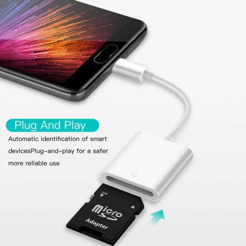 USB Tipe C Untuk SD Kartu Kamera Reader OTG Kabel Adaptor Untuk Ponsel Tablet Ipad Pro untuk Huawei P20 lite Pro Nova 3 4 Galaxy S9 S8