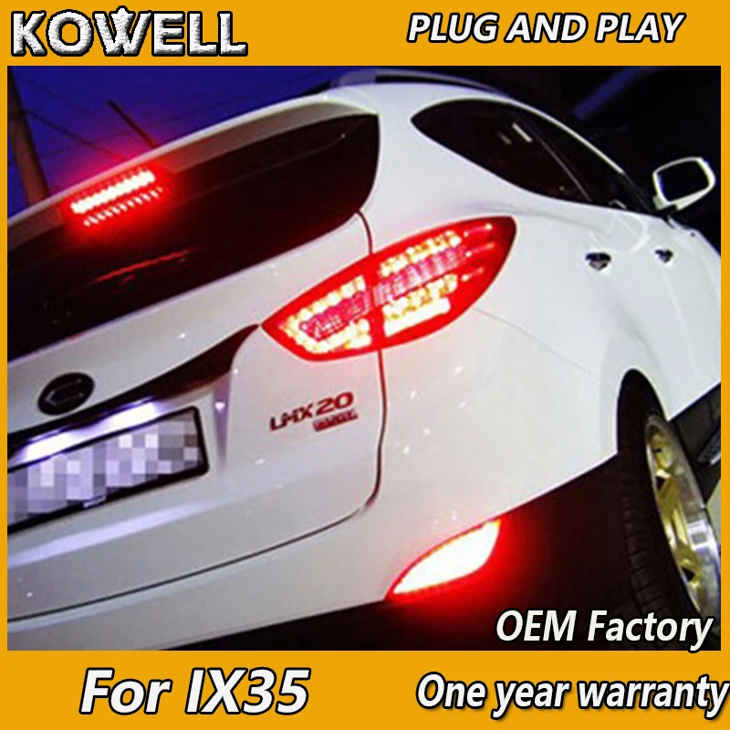 

KOWELL Car Styling for Hyundai IX35 tail lights 2010-2014 Tuscon LED Tail Light rear trunk lamp led drl+signal+brake+reverse