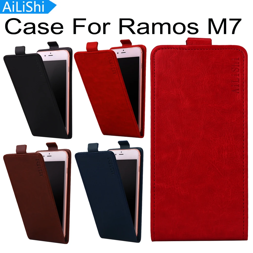 Luxury PU Leather Up And Down Flip Top Quality Protective Cover Skin For Ramos M7 Case With Card Slot In Stock