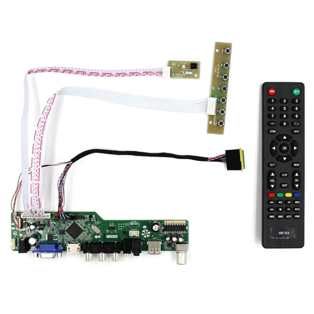 

TV H DMI VGA AV USB AUDIO LCD Controller Board For 10.1" B101EW05 LP101WX1 HSD101PWW1 N101ICG-L21 1280x800 40Pin Lcd Panel