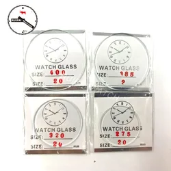 Wholesale 106pcs 2.0mm Thickness Mineral Watch Glasses set 25mm to 50mm Flat Round Cated Watch Glass for Watch Glass Replacement