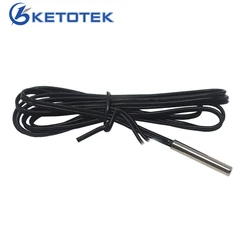 1m 2m 5m NTC 10K temperature sensor probe -40-120C  cylinder-shaped 4*20mm used in temperature controller