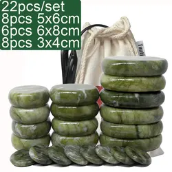 Nieuwe Groene Jade Body Massage Hot Stone Spa Met Canvas Ce En Rohs Pijn Verlichten Spa Relax Body Verwarming