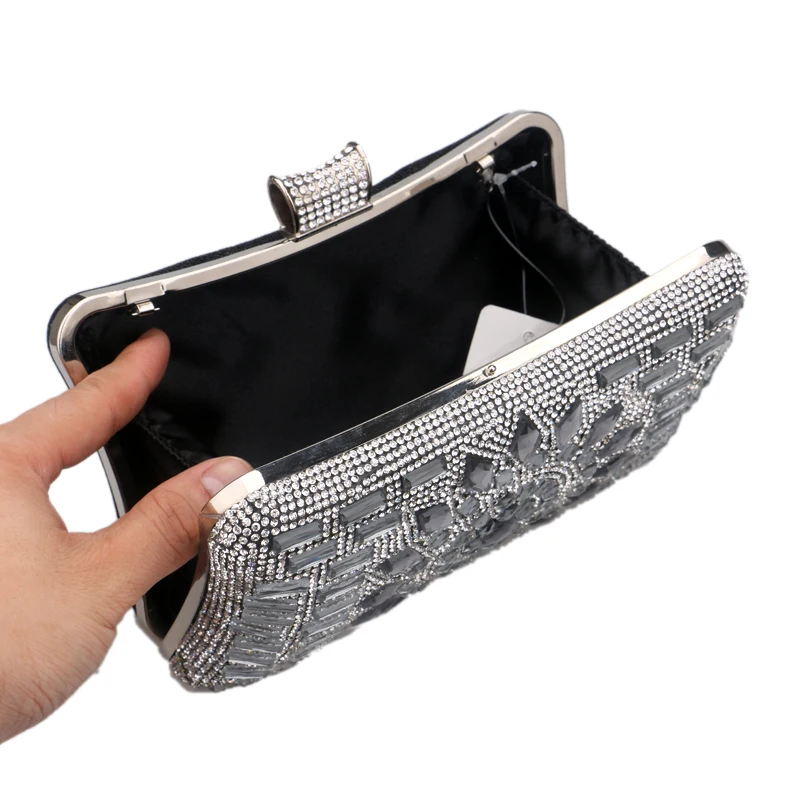 SEKUSA Acrylic Women Evening Bag Diamonds Purse Handbags Chain Shoulder Wedding Party Evening Clutches Messenger Bag Christmas