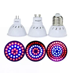 Luz LED de espectro completo para cultivo, lámpara Fitolamp para plantas hidropónicas, vegetales, hierbas, plántulas de interior, 220V, E27, GU10, MR16