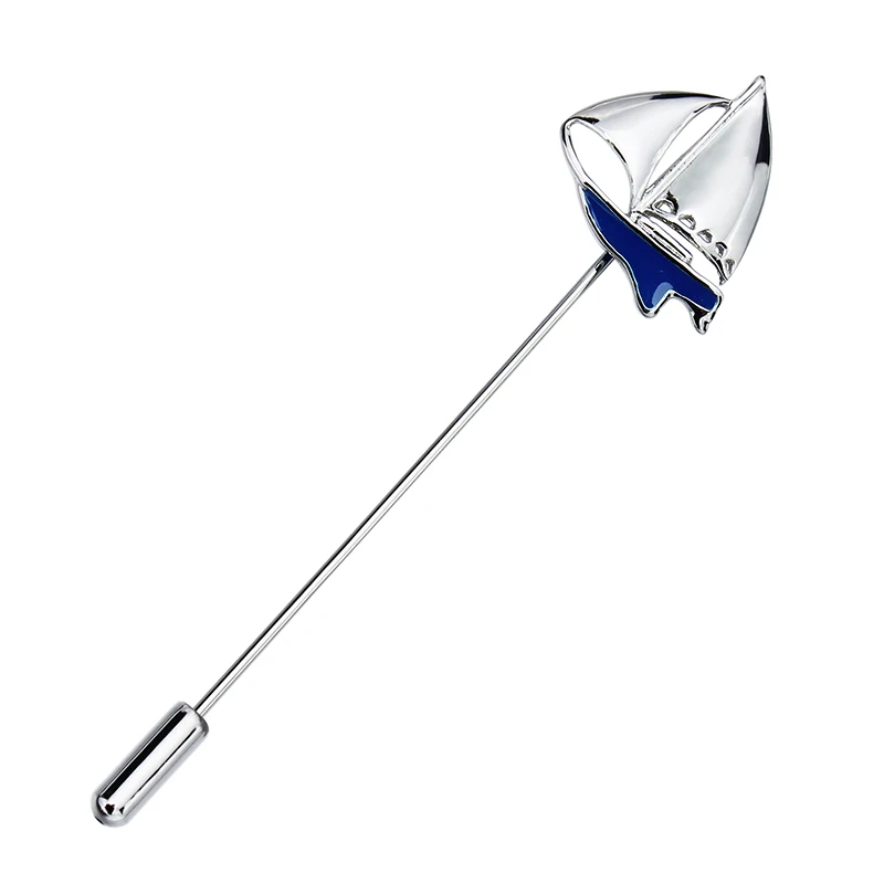 

Hawson Funny Sailboat Brooches Pin for Mens Shirt Pearl Sand Lapel Pin Party Gift