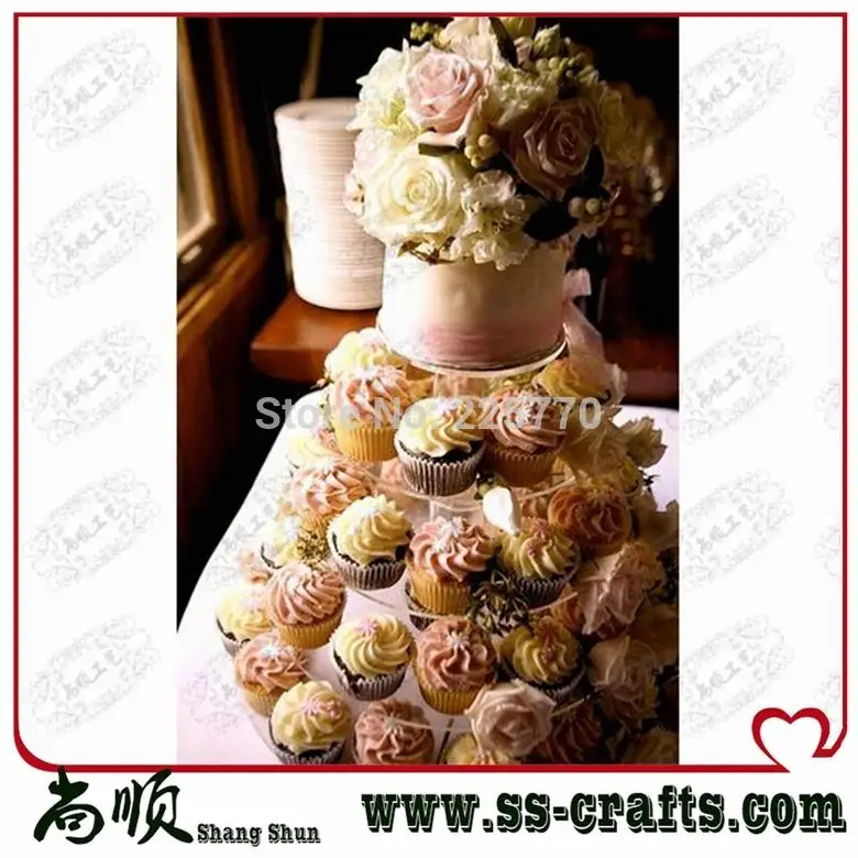 

Cheapest 5 Tier Round Acrylic Wedding Cupcake Stand