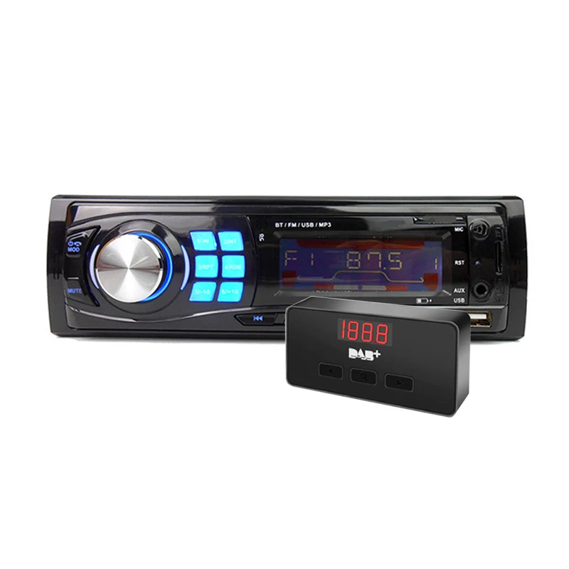 

1DIN BT Car Stereo Car Radio Audio Auto MP3 Player Bluetooth Handsfree In-dash Double USB + DAB Radio Signal Receiver Antenna