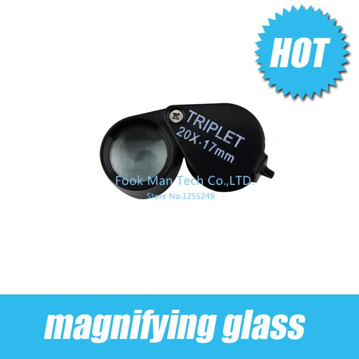 

Black magnifying Jewelry / Antique / 20 * 17mm round magnifying glass jewelry goldsmith tools wholesale