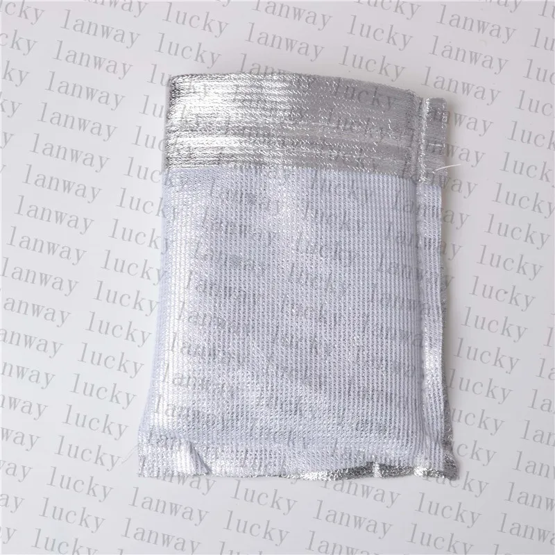 100Pcs New Adjustable Jewelry Packing Silver/Gold Colors Drawstring Velvet Bag 5x7cm,7x9cm,9x12cm,Wedding Gift Bags & Pouches