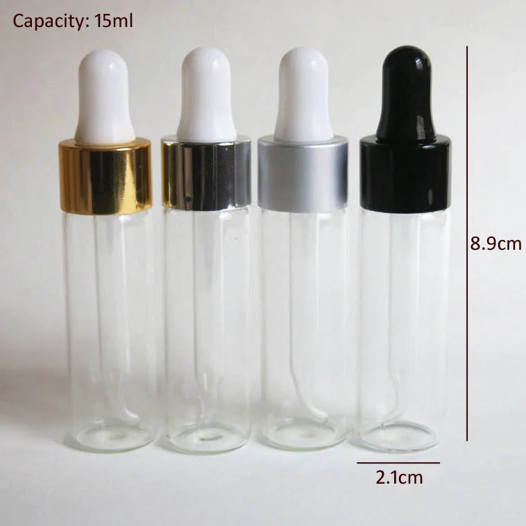 

wholesale 15 ml clear glass bottle with pipette dropper, empty 15ml dropper glass bottle, clear glass e liquid container