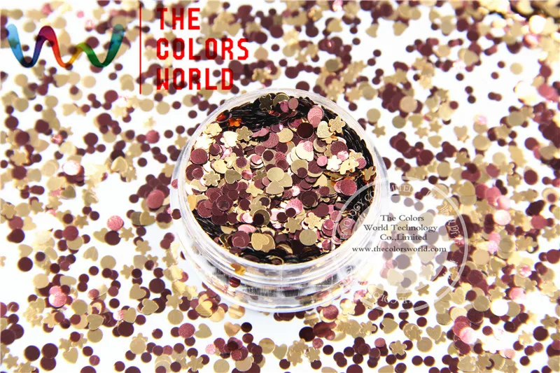 

MM321-301 Mix Colors and shapes Metallic luster Glitter for nail art makeup and DIY decoration