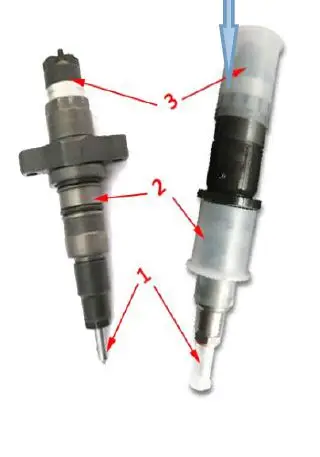 Injector Plastic caps for desel  injectors to protect injector 6000900095,6 000 610 126  including 3 parts for Bosch 0445120#