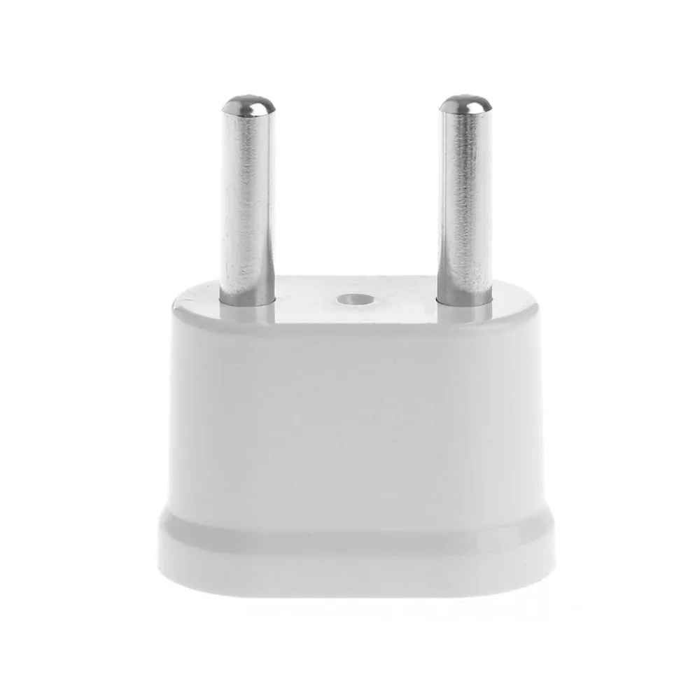 White US Female To EU Male Power Plug Converter Universal Travel Adapter