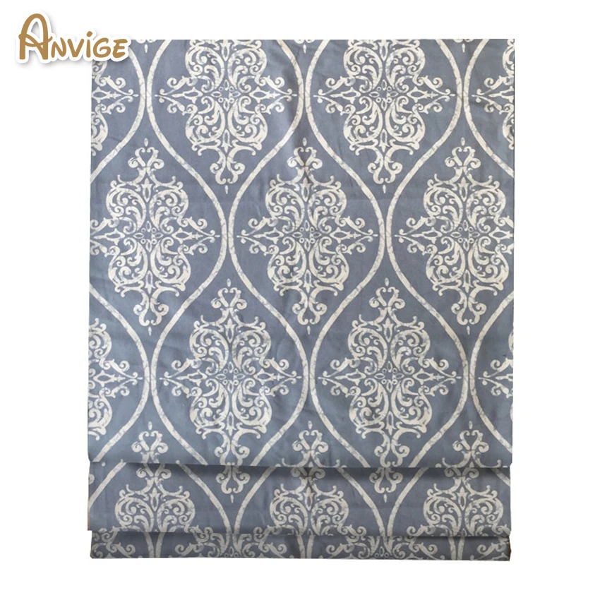 Modern Diy Cotton/Linen Cloth Customized Roman Blinds High Quality Roman Shade