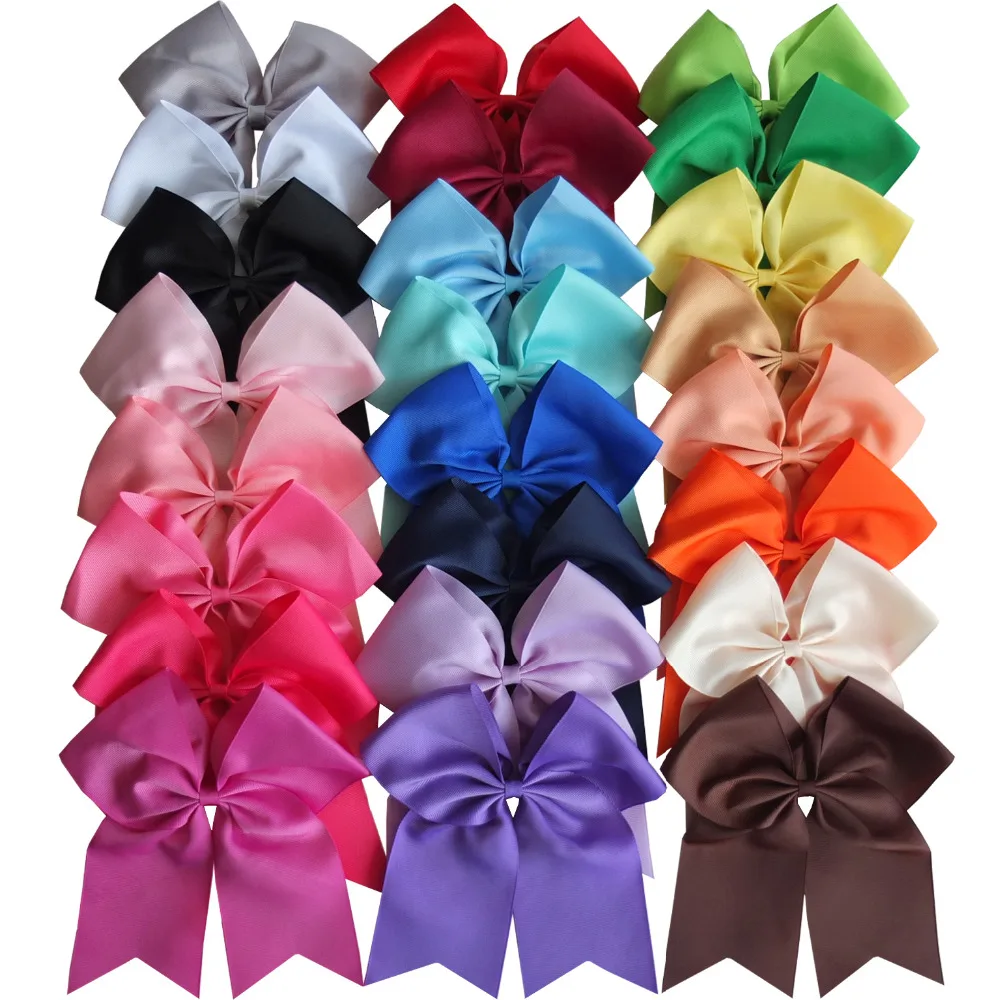 2 pcs 8 inch Hair Bow WITH Clips leading bow Large hairbow Hair clip Hairpins Holiday Dancing bows Girls Hair bow