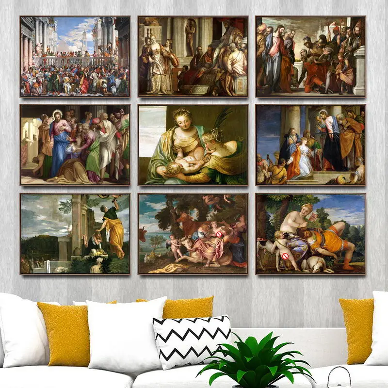 Home Decoration Print Canvas Art Wall Pictures Poster Canvas Printings Paintings Italy Paolo Veronese