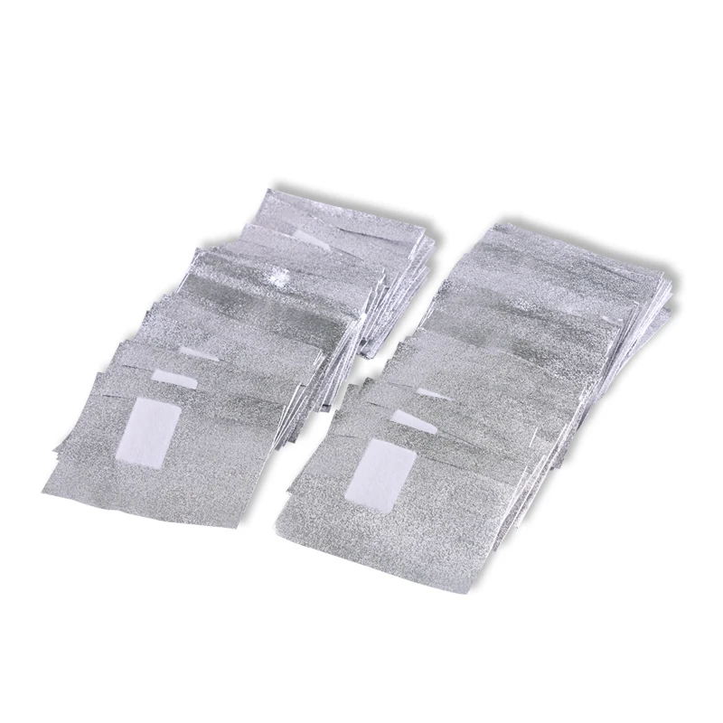 100PCs  Nail Art FOIL Polish Removal -FOIL GEL WRAPS REMOVER SOAK OFF ACRYLIC,10.5*8.5CM/pcs Foil Nail Removal Wraps