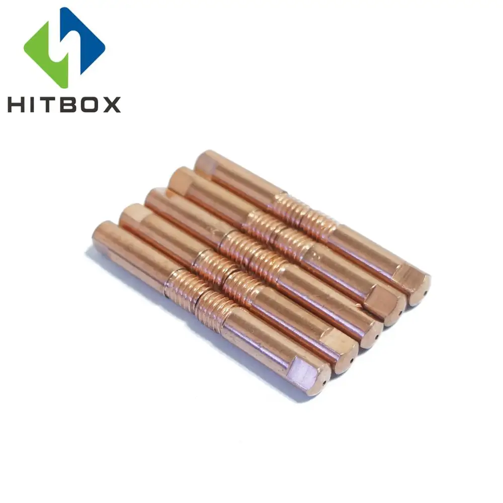 HITBOX Mig Set di ugelli 16 pezzi AK15 per saldatura Torch Cap Tip Contact 0.8mm MB15 accessori in ceramica
