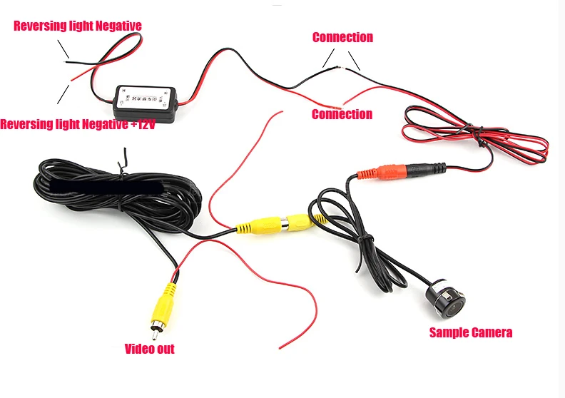 Stabilized 12V DC Power Relay Capacitor Filter  Rectifiers For Car Rear View Back Up Camera Connecting Accessories