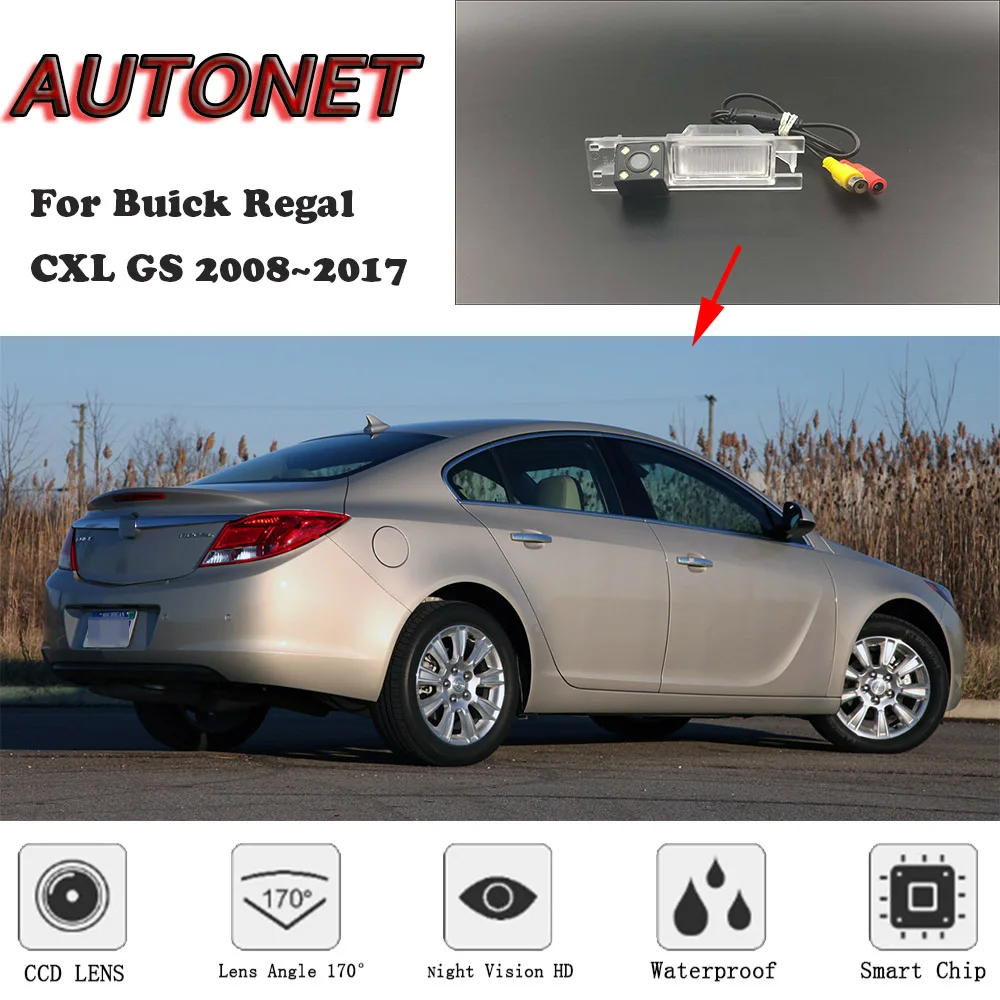 

AUTONET HD Night Vision Backup Rear View camera For Buick Regal CXL GS 2008~2017/ Licence plate camera or Bracket