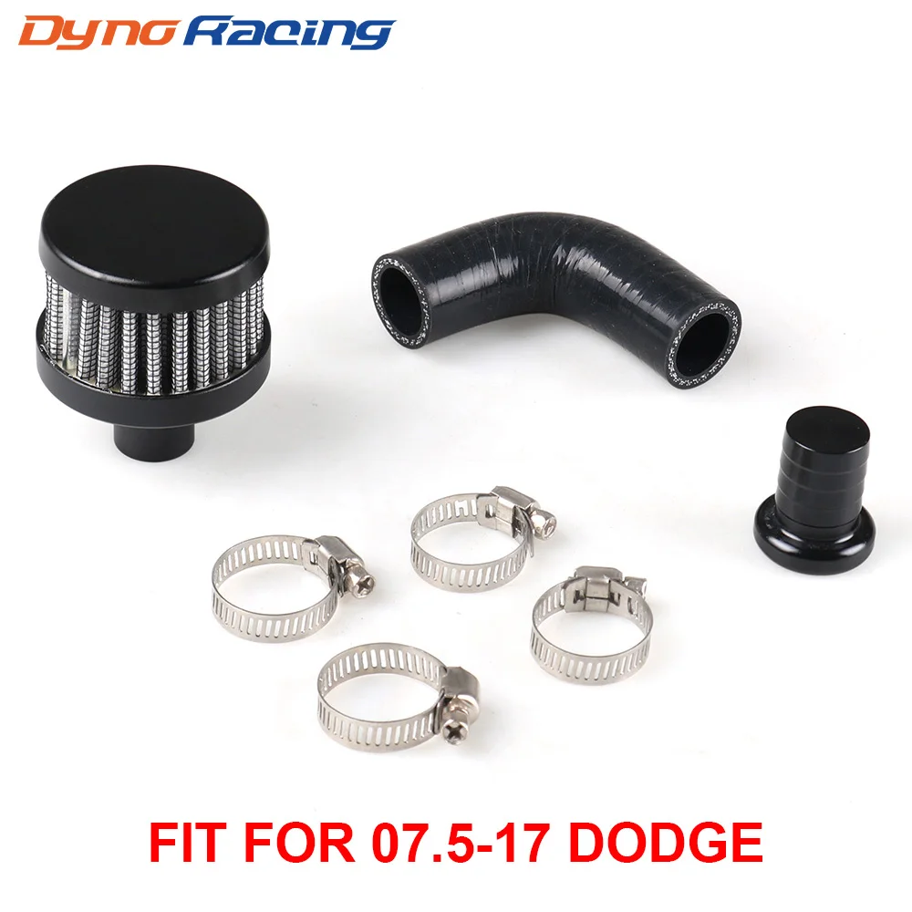 Dynoracing Crank Case Vent Reroute Kit For 07.5-17 Dodge 6.7 For Cummins Diesel 2500 3500