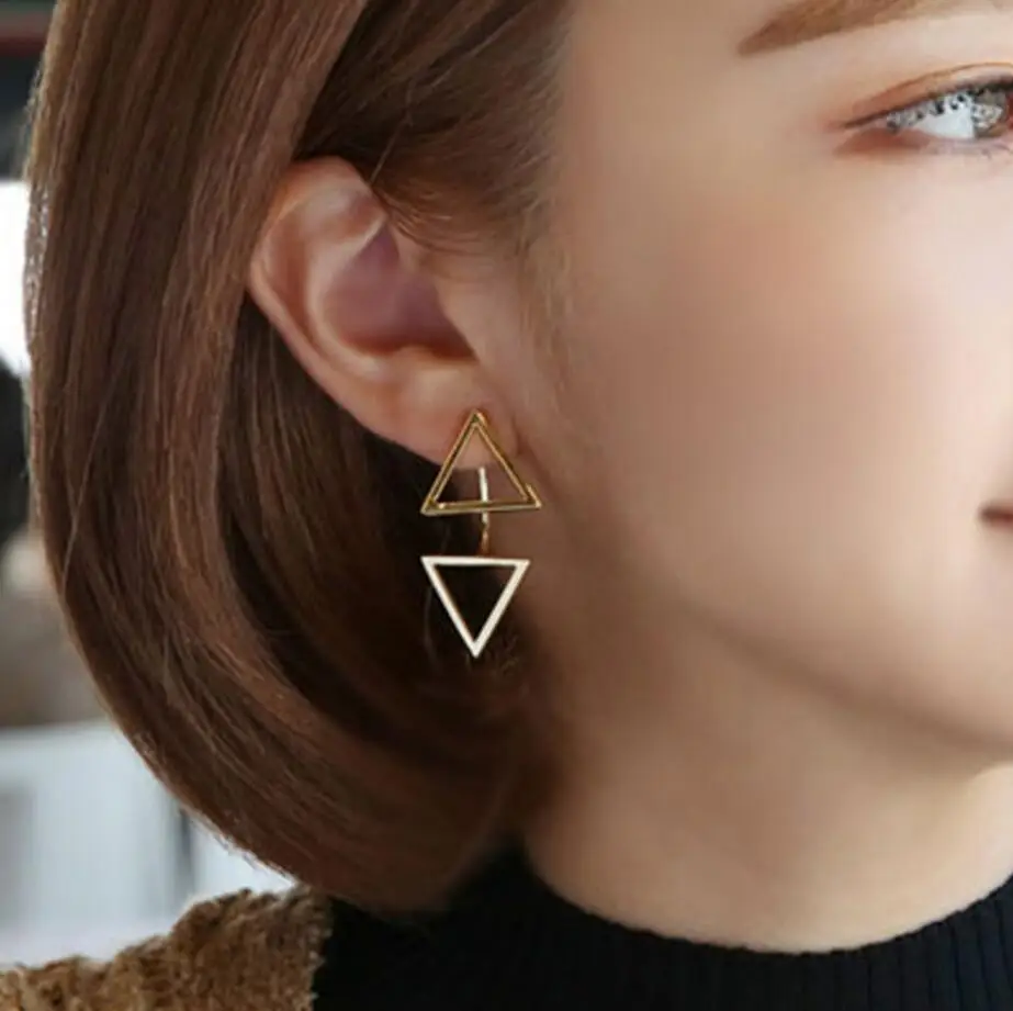 

Женские Треугольные сережки-гвоздики Oorbellen Boucle D'oreille, сережки из стерлингового серебра, ювелирное изделие для женщин, сережки, ювелирное изд...