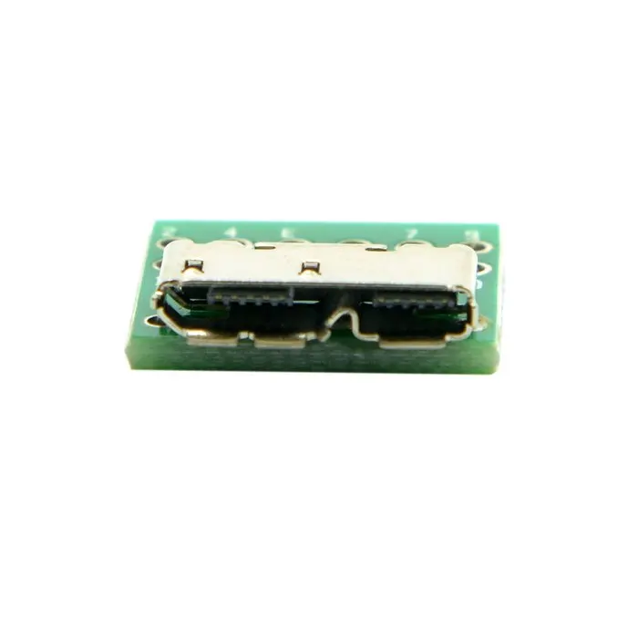 Micro USB 3,0, 10 pines, hembra, receptáculo, montaje tipo SMT con PCB para Cable DIY