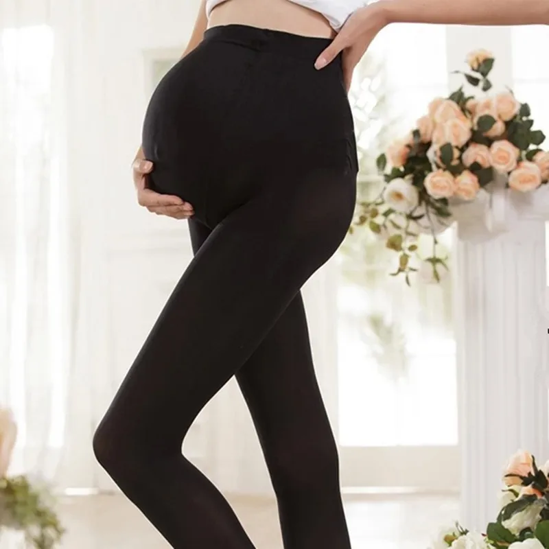 320D – collants de maternité pour femmes enceintes, bas/Leggings de maternité pour femmes enceintes, haute élasticité réglable, automne et printemps