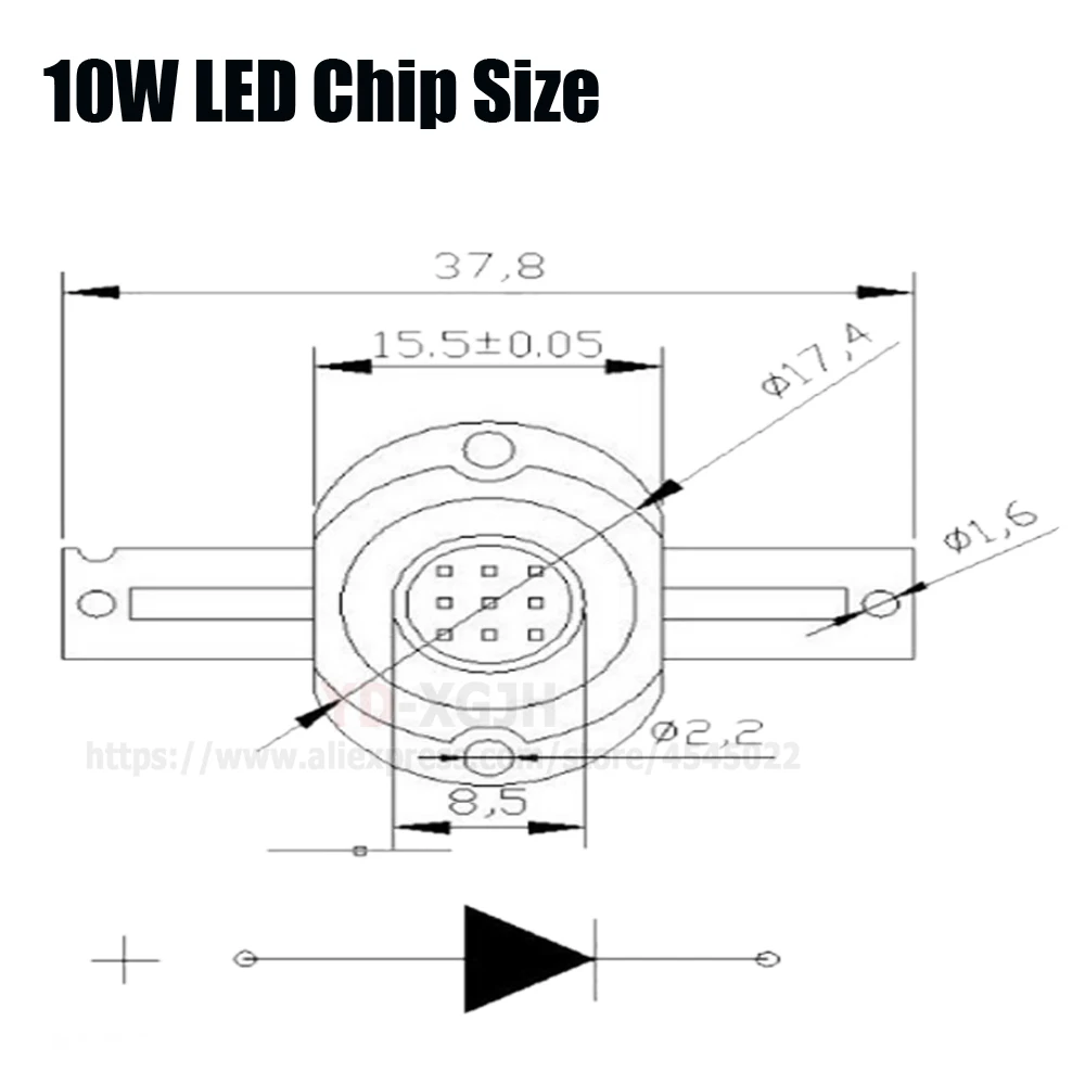 LEDチップライト,900lm,高出力,1000ma,9-12V,白,赤,緑,青,黄,rgb