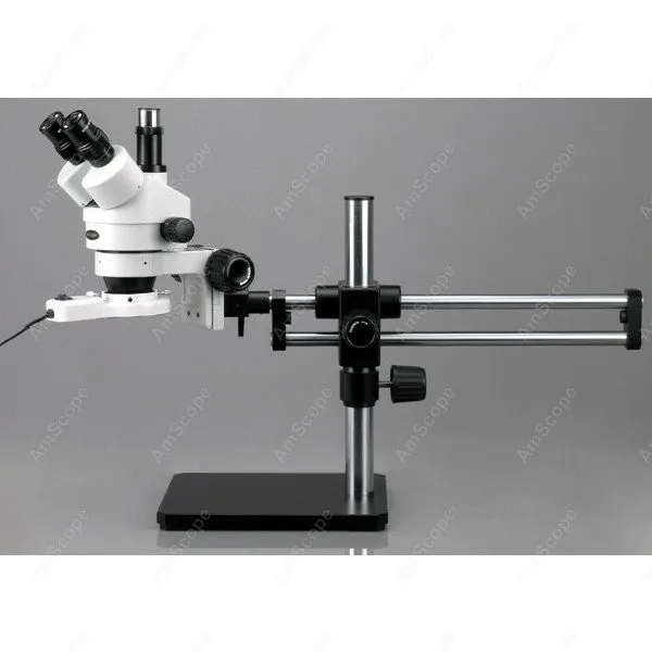 Trên Ball Bearing Boom Đứng Kính Hiển Vi-AmScope Nguồn Cung Cấp 3.5X-90X Trinocular Stereo Kính Hiển Vi trên Ball Bearing Boom Đứng