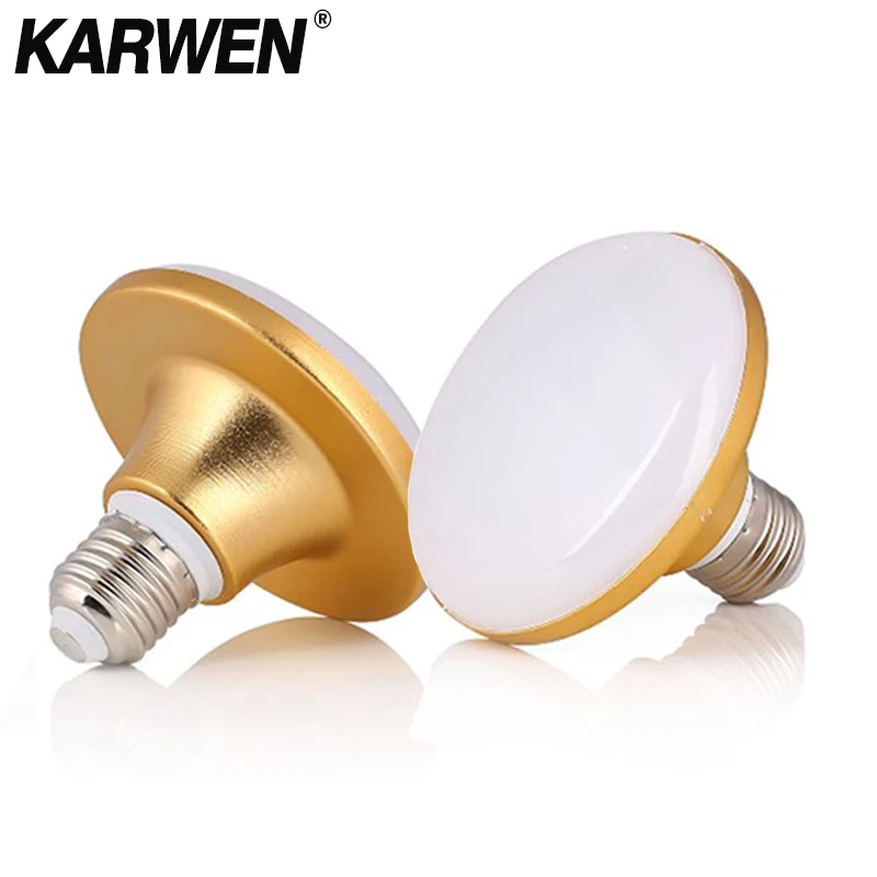 

KARWEN LED Lamp E27 12W 18W 24W 36W 5730SMD Power Bright UFO Lampada Led Bulb AC 220V 230V 240V Cool White Bombillas Globe Light